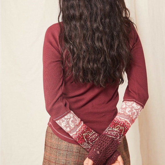 Free people thermal blouse in size small NWT - Picture 2 of 4